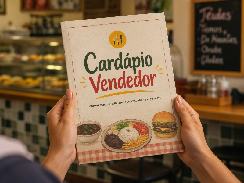 Cardápio Vendedor — ferramenta para estruturar cardápio de negócios de alimentação
