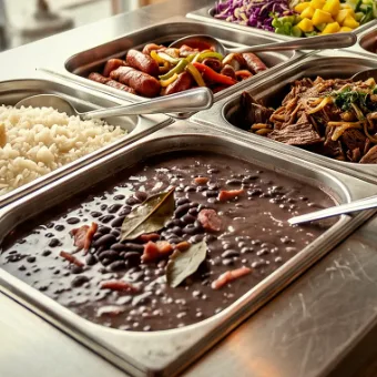 Buffet de comida brasileira